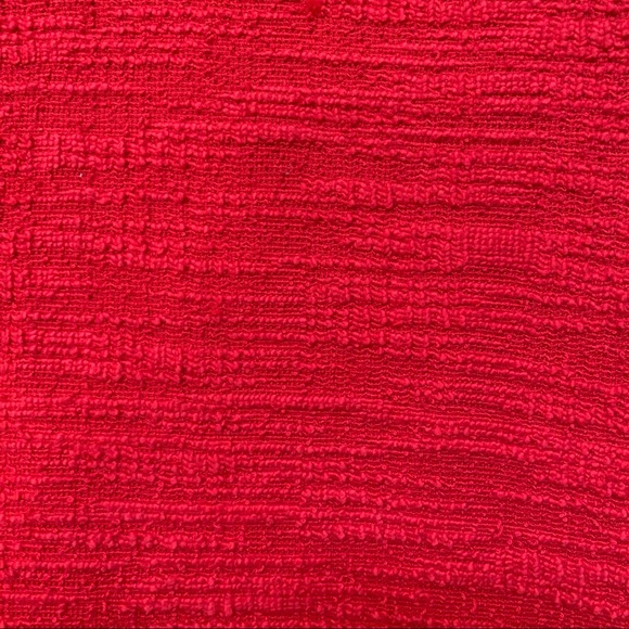 Sharagano Red Ruffle Knit Sleeveless Dress Sz 8P - Picture 7 of 10